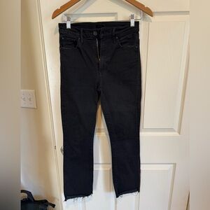 MOTHER Black Ankle Jeans